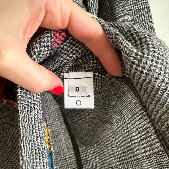 Creatures Of The Wind Wool Herringbone Embroidered Button Down Shirt - Picture 5 of 8